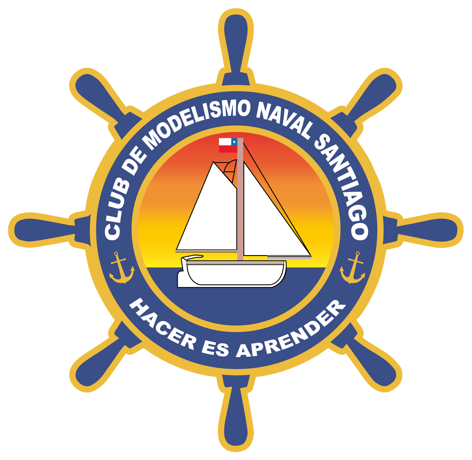 Logo club de modelismo naval de santiago